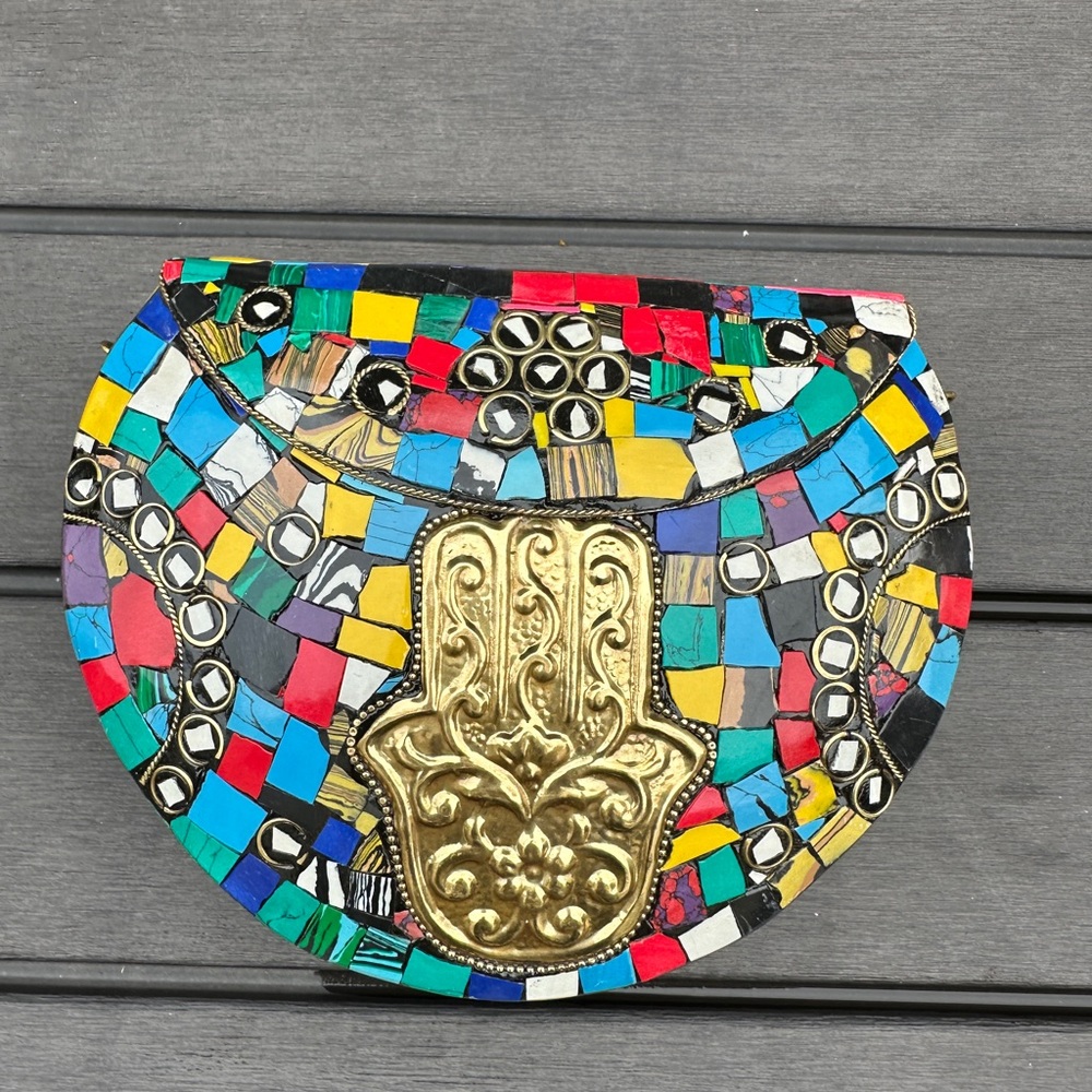 Ramla multicolor bag with chain
